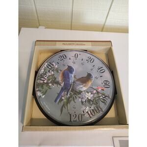 AcuRite 01598A1 12.5-Inch Wall Thermometer, Bluebirds